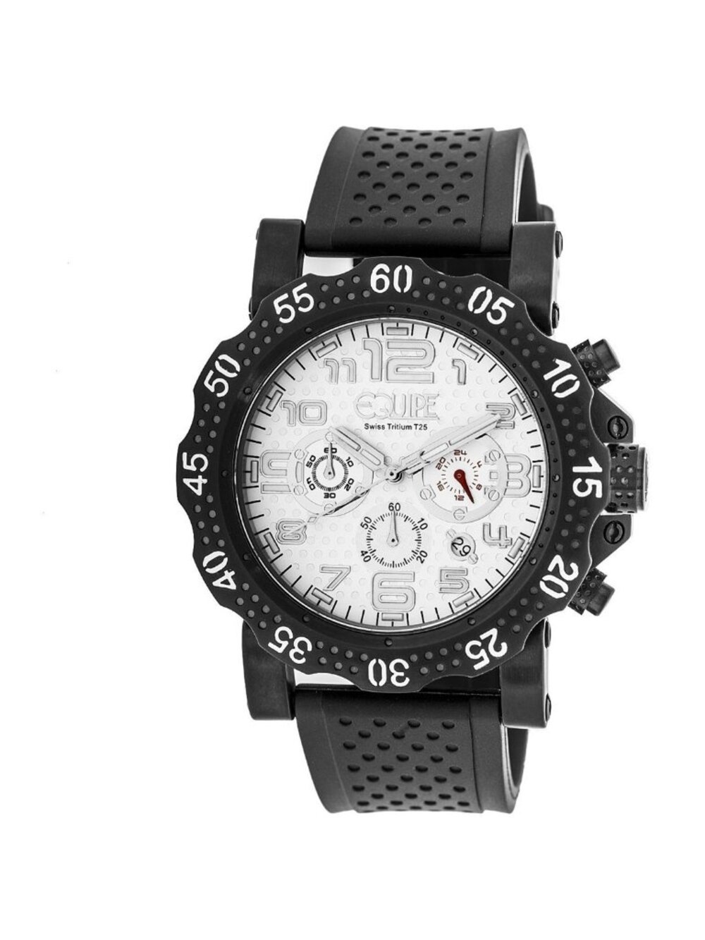 NWT Equipe Tritium Rivet Chronograph White Dial Men's Watch